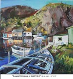 Languid Afternoon at Quidi Vidi-1, Oil on Canvas